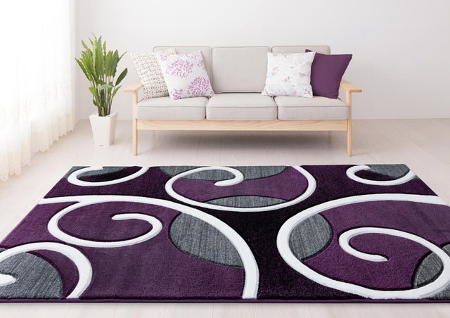 United Weavers Bristol Riley Plum (2050-10382) Rugs