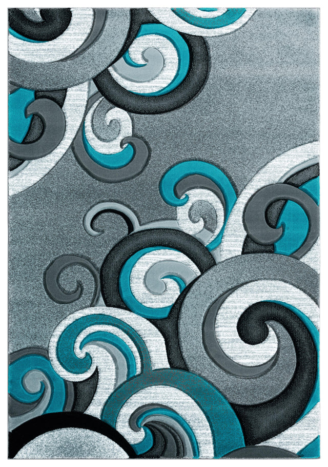 United Weavers Bristol Rhiannon Turquoise (2050-11369) Rugs