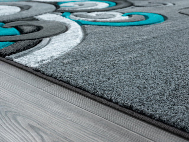 United Weavers Bristol Rhiannon Turquoise (2050-11369) Rugs