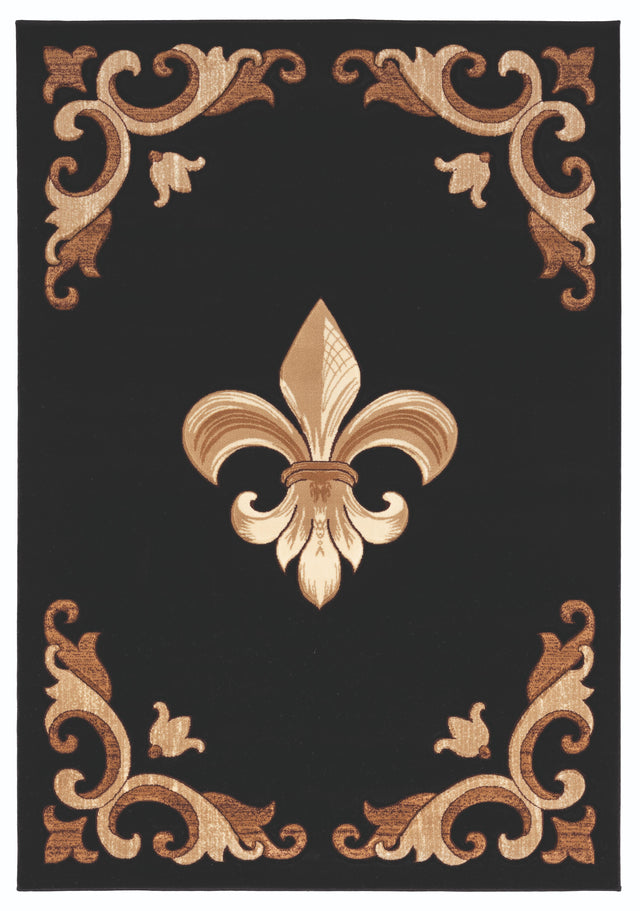 United Weavers Bristol Barnsley Black (2050-11770) Rugs