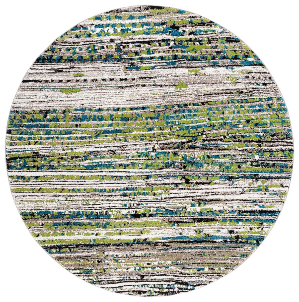 Safavieh Porcello 6'-7" x 6'-7" Rug in Cream / Green
