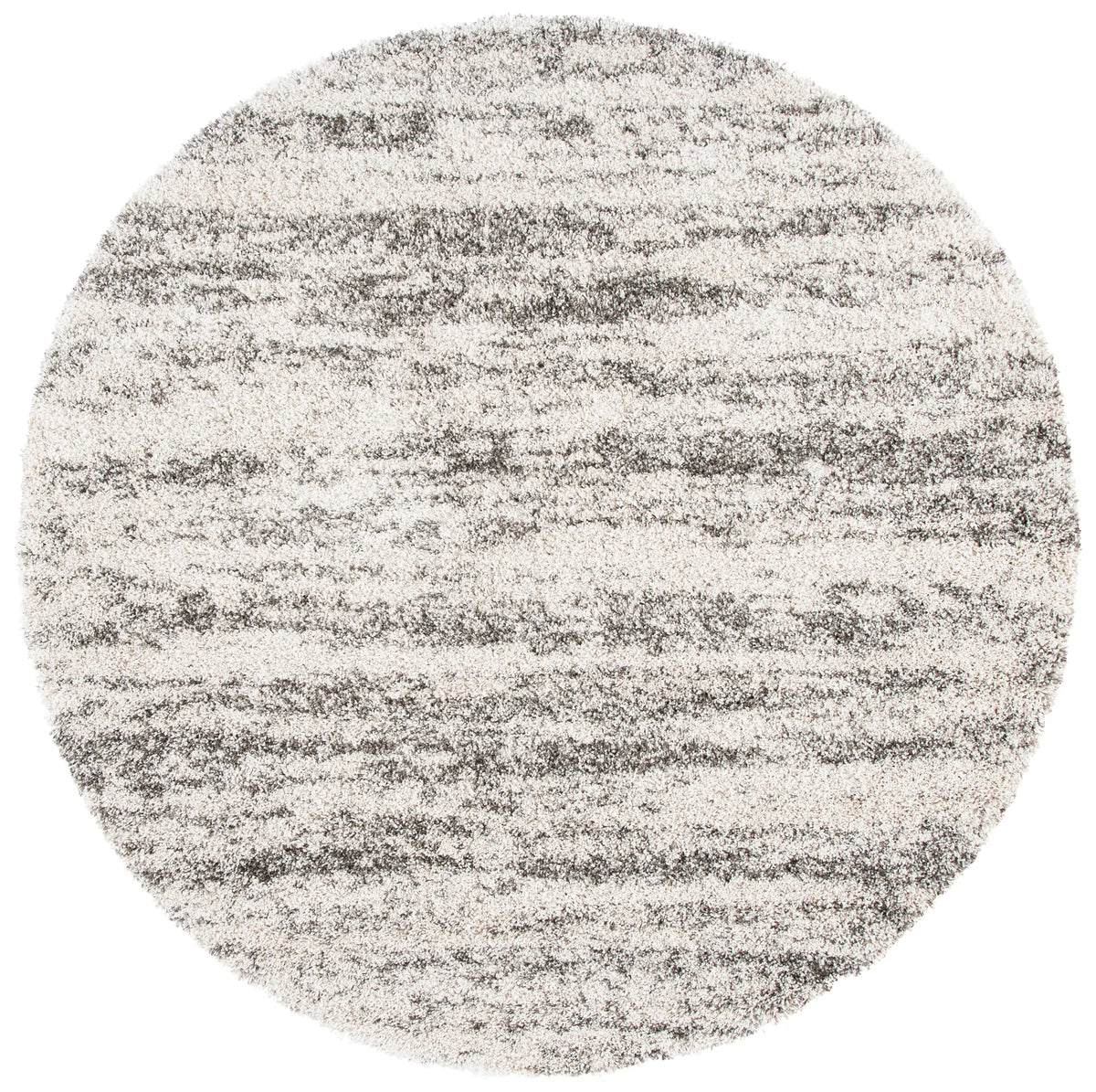 Safavieh Hudson Shag 5'-3" x 5'-3" Rug in Ivory / Grey