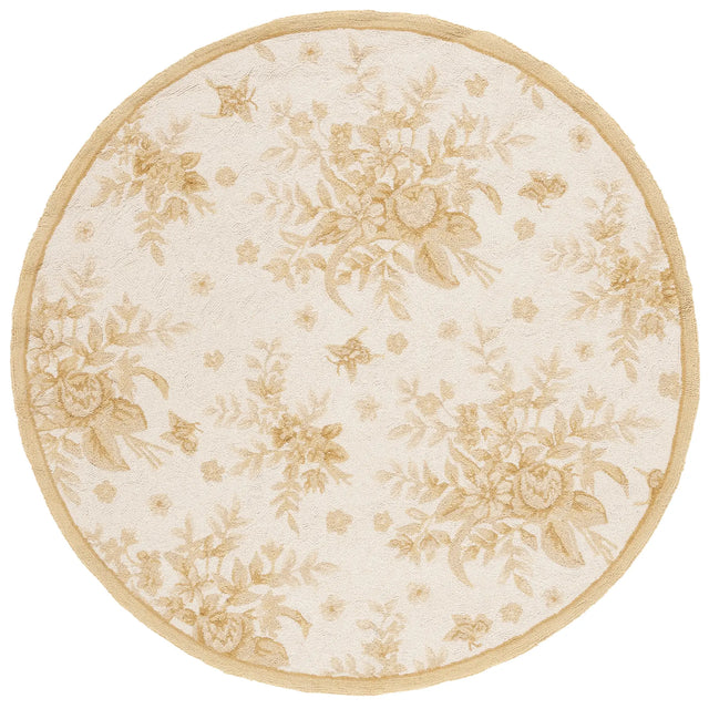 Safavieh Chelsea 5'-6" x 5'-6" Rug in Ivory / Gold