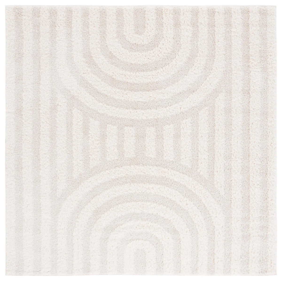 Safavieh Norway 6'-7" x 6'-7" Rug in Ivory / Grey
