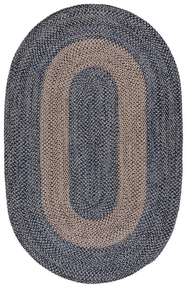 Safavieh Braided 800 5'-0" x 8'-0" Rug in Natural / Blue