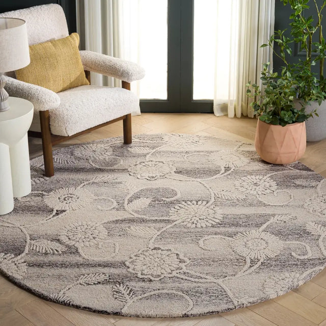 Safavieh Metro 6'-0" x 6'-0" Rug in Grey / Ivory
