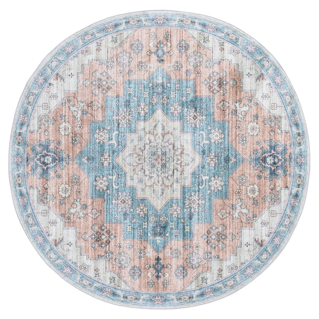 Safavieh Arizona 6'-0" x 6'-0" Rug in Light Brown / Teal
