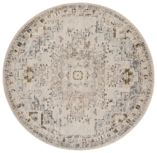 Safavieh Madison 6'-7" x 6'-7" Rug in Ivory / Grey Gold