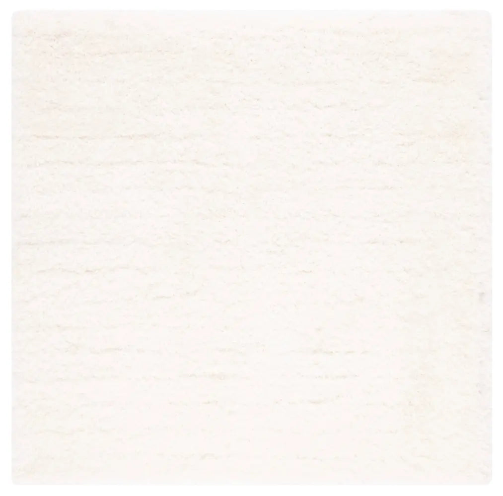 Safavieh Luxe Shag 6'-0" x 6'-0" Rug in Ivory