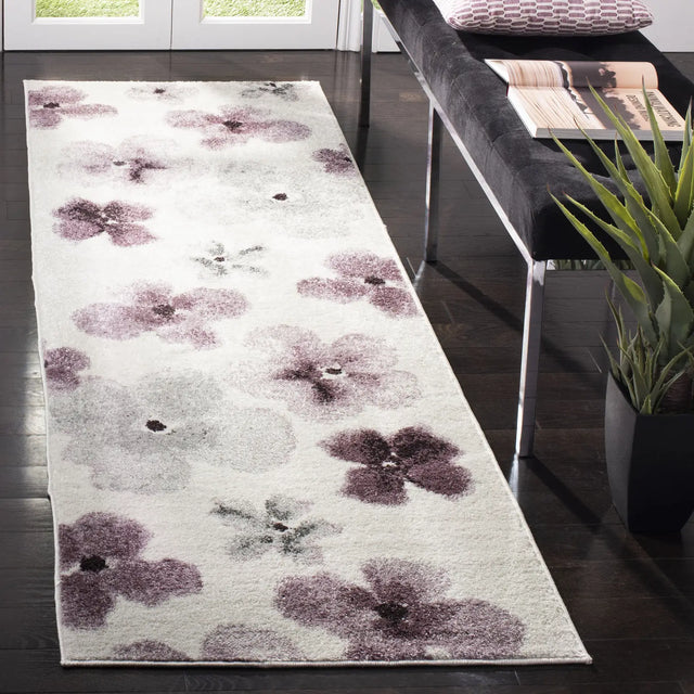 Safavieh Adirondack 2'-6" x 6'-0" Rug in Ivory / Purple