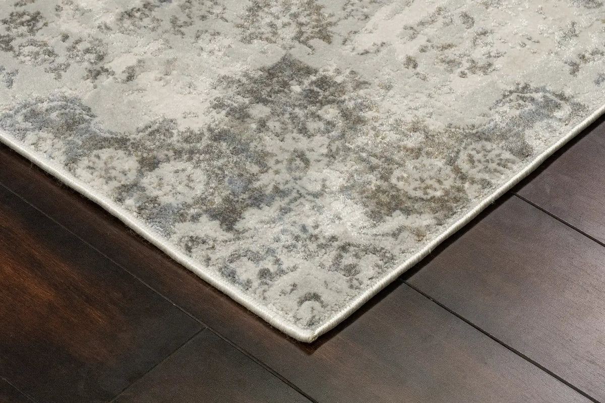 Dynamic Rugs Castilla 3558 Light Grey Rugs - Corner