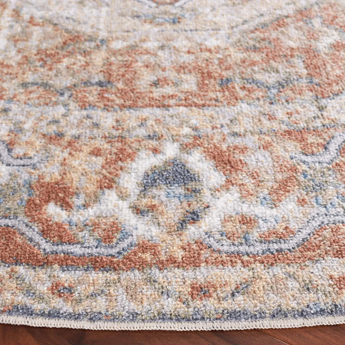 Safavieh Baltimore 6'-7" x 6'-7" Rug in Beige / Rust