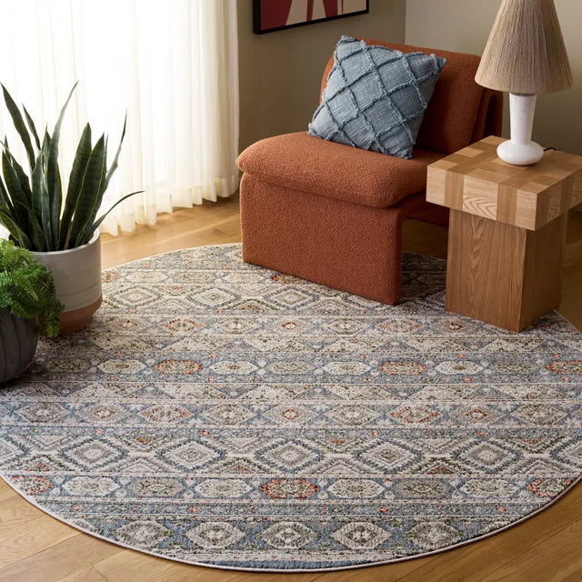 Safavieh Grove 6'-7" x 6'-7" Rug in Blue / Ivory