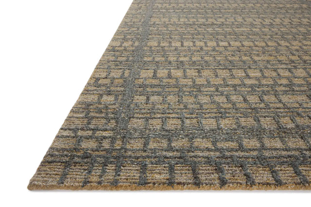 Loloi Elias Ela-05 Wheat/Charcoal Rug - rug corner