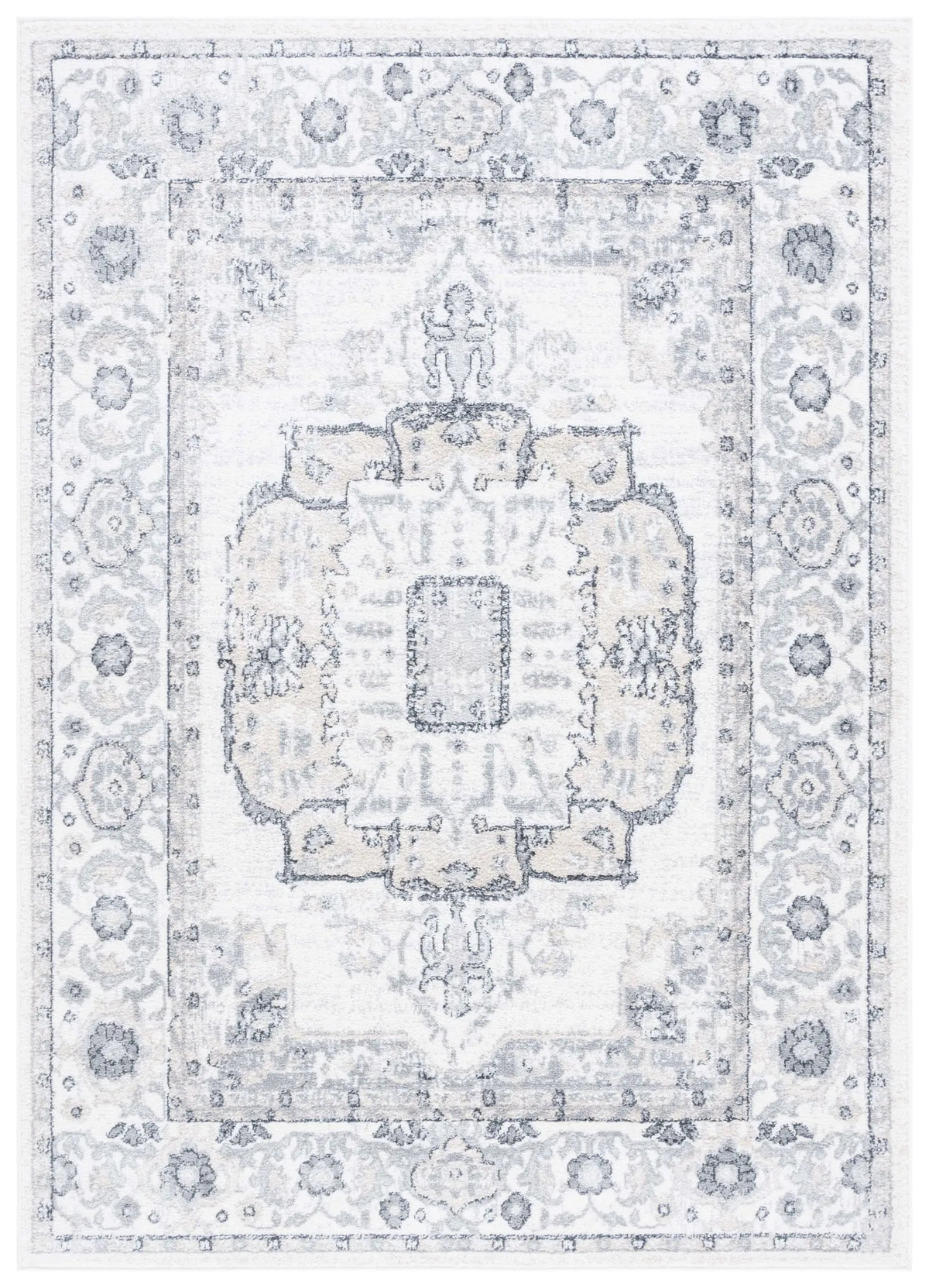 Safavieh Layla 4'-5" x 6'-5" Rug in Ivory Grey / Charcoal
