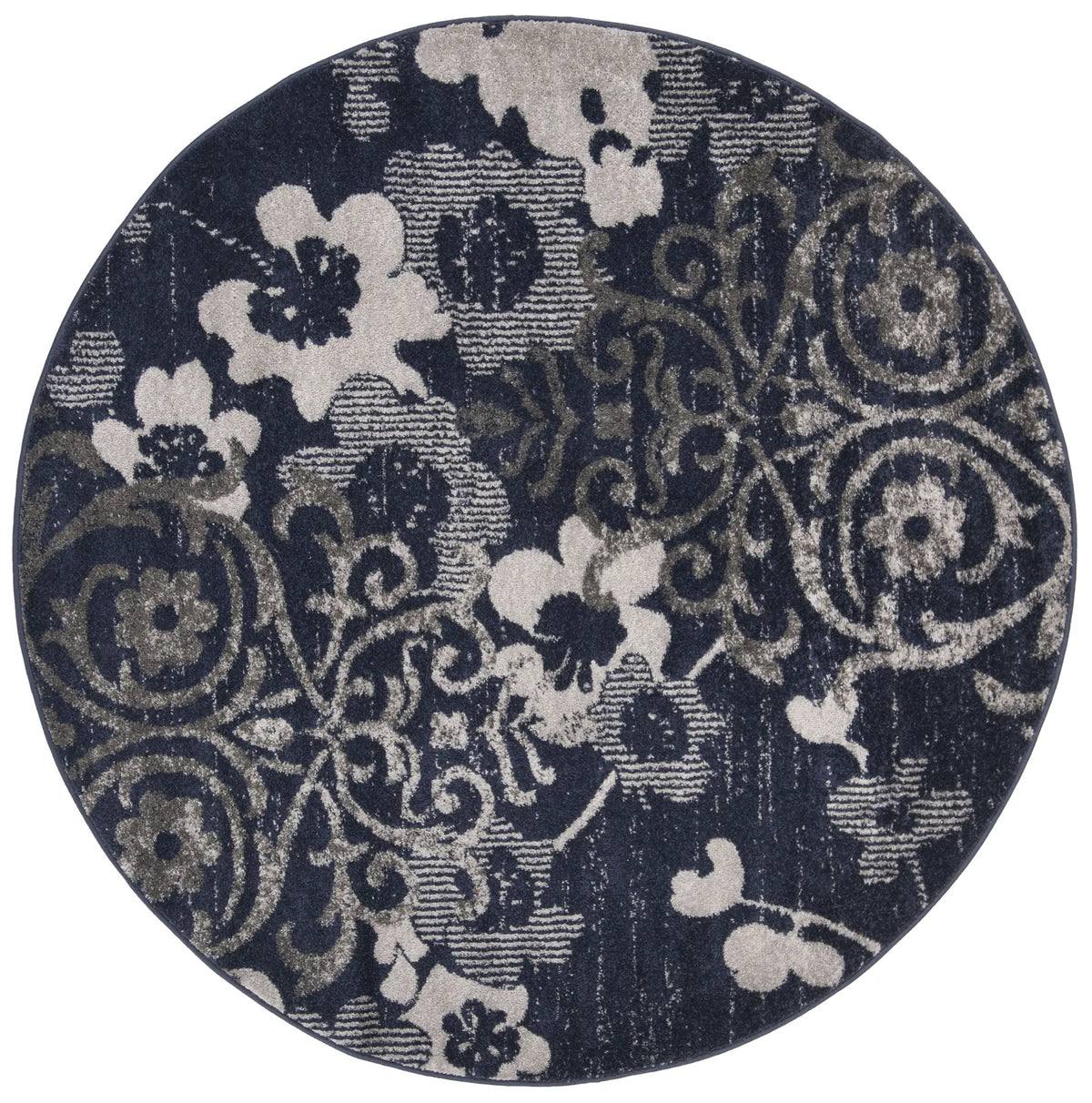 Safavieh Adirondack 6'-0" x 6'-0" Rug in Navy / Silver