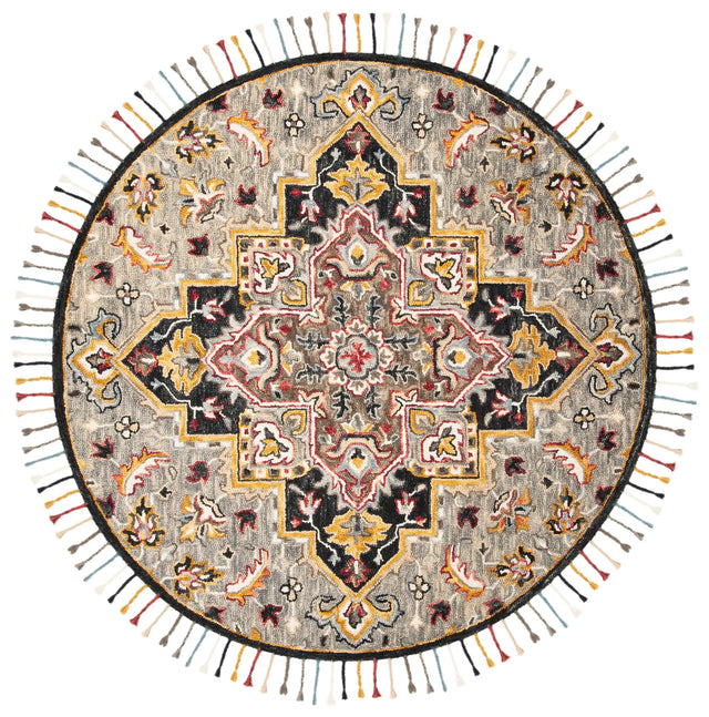 Safavieh Aspen 5'-0" x 5'-0" Rug in Grey / Charcoal
