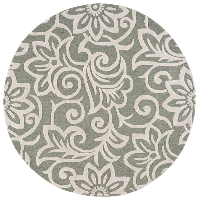 Safavieh Glamour 6'-0" x 6'-0" Rug in Sage Green / Ivory
