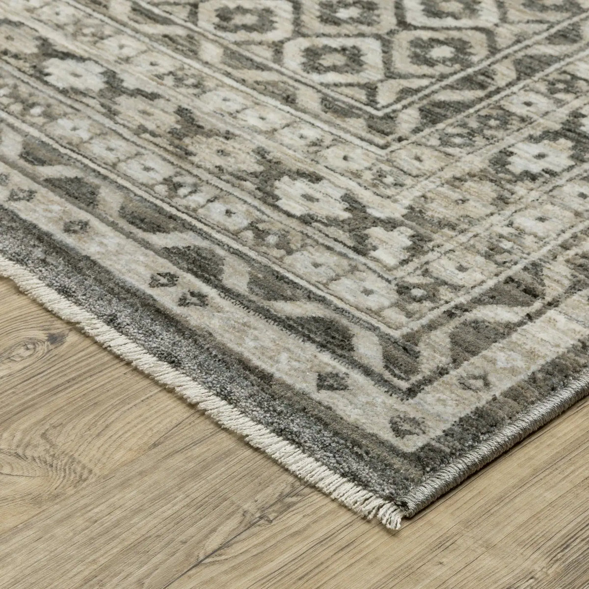 Oriental Weavers Sphinx Chamberlain CH03B Black Rugs - corner detail