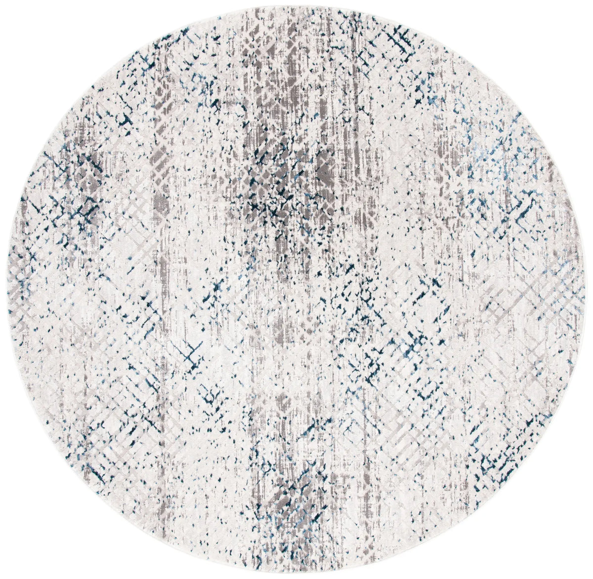 Safavieh Amalfi 6'-7" x 6'-7" Rug in Cream / Navy