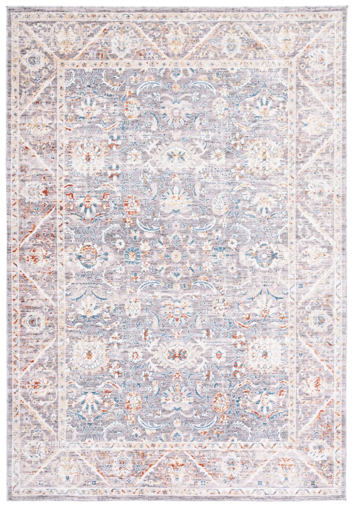 Safavieh Olympia 4'-0" x 6'-0" Rug in Grey / Ivory