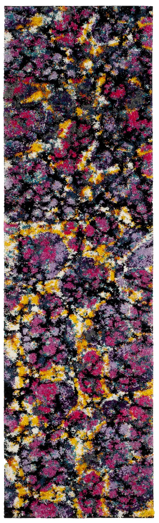 Safavieh Fiesta Shag 2'-3" x 8'-0" Rug in Lavander / Multi