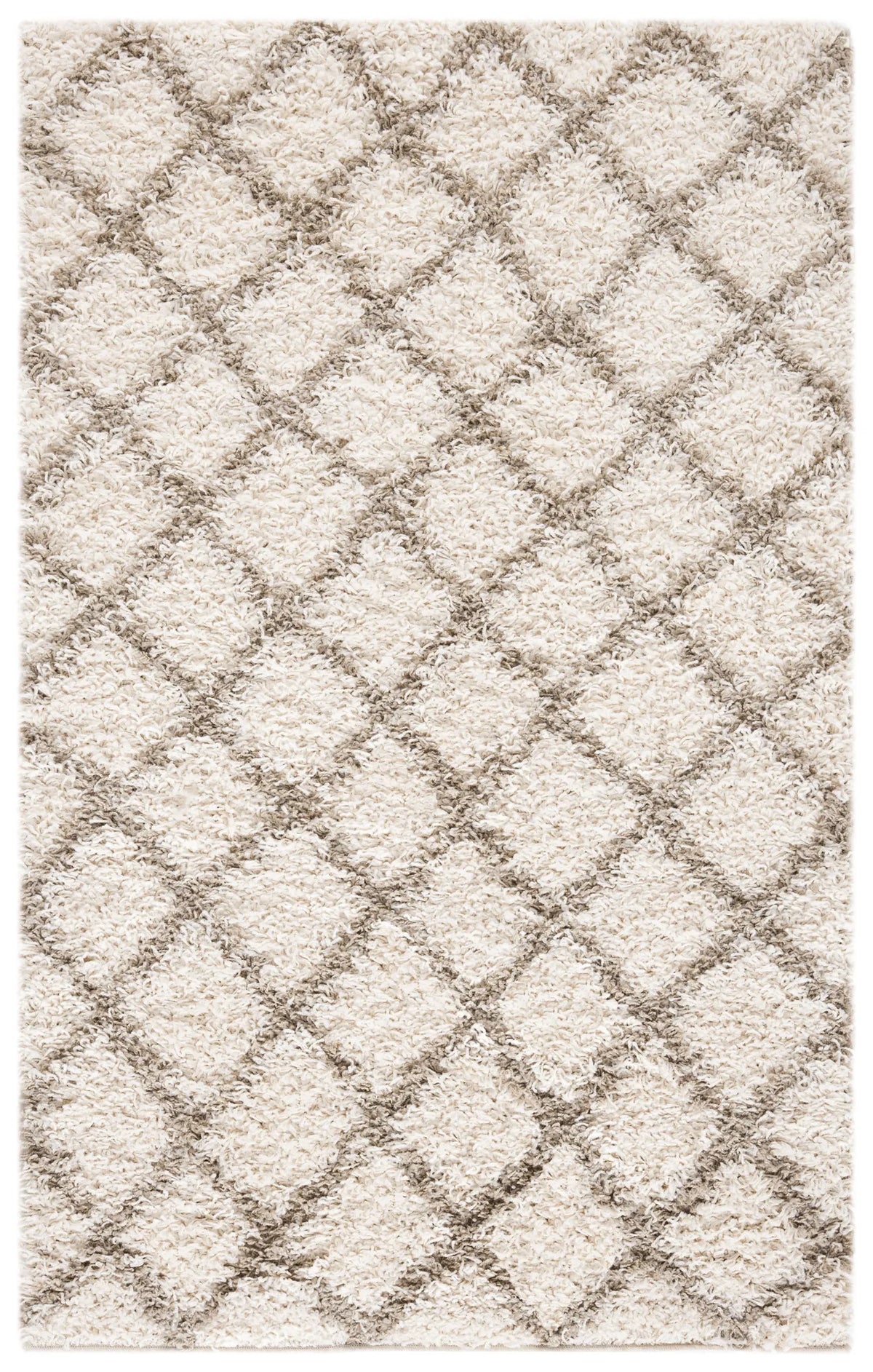 Safavieh Sgd-Dallas Shag 3'-0" x 5'-0" Rug in Ivory / Beige