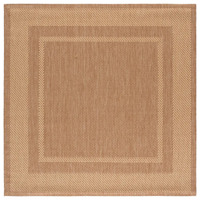 Safavieh Courtyard 6'-7" x 6'-7" Rug in Dark Beig / Beige