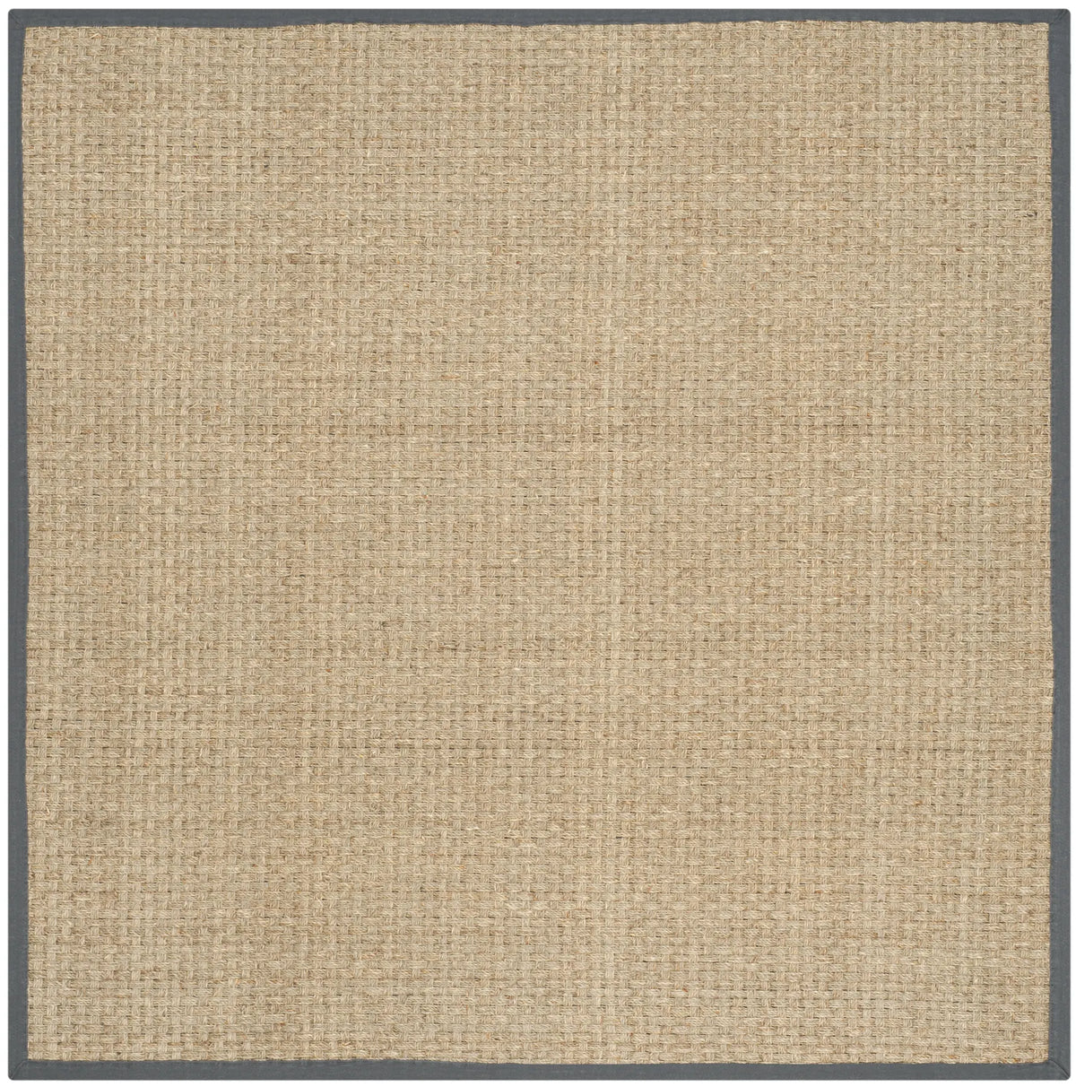 Safavieh Natural Fiber 6'-0" x 6'-0" Rug in Natural / Dark Grey