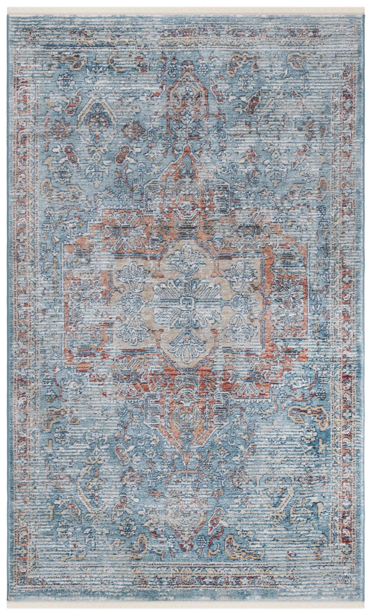 Safavieh Victoria 3'-0" x 5'-0" Rug in Navy / Red