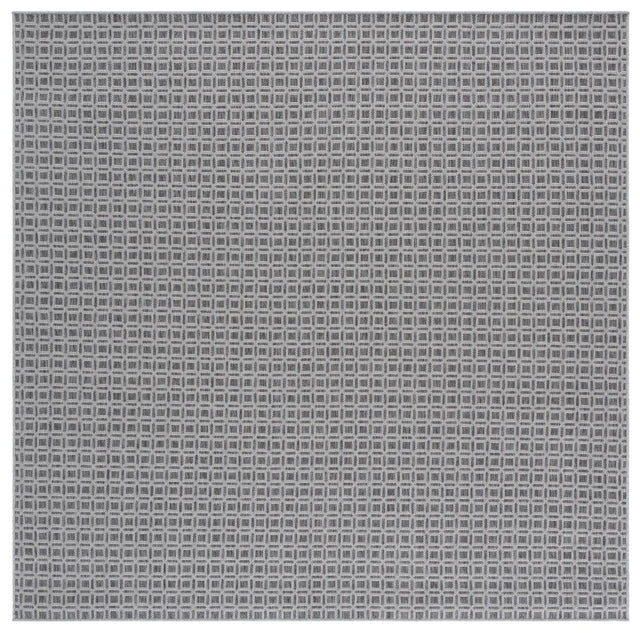 Safavieh Terrace 800 6'-7" x 6'-7" Rug in Grey / Dark Grey