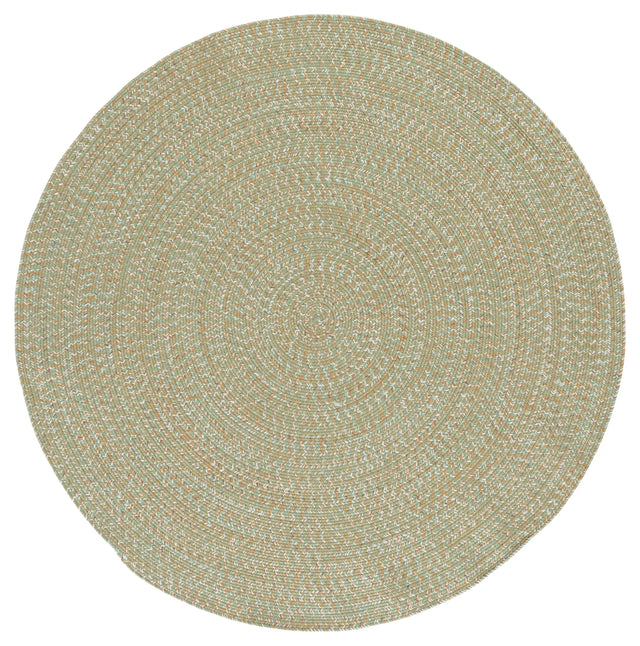 Safavieh Braided 5'-0" x 5'-0" Rug in Light Green / Sage