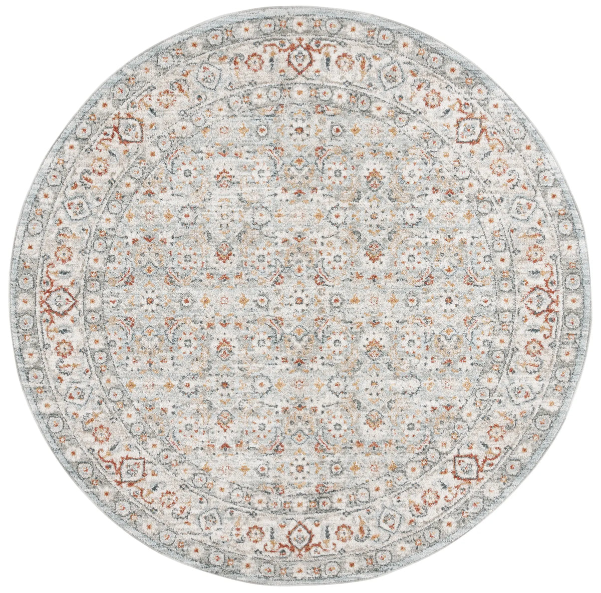 Safavieh Avalon 6'-7" x 6'-7" Rug in Light Blue / Ivory