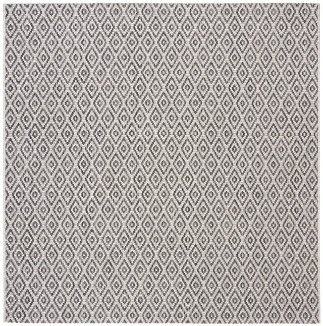 Safavieh Courtyard 6'-7" x 6'-7" Rug in Beige / Black