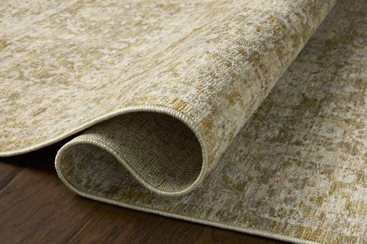 Loloi Elora ELR-05 Traditional Power Loomed Moss, Clay Rug - pile height