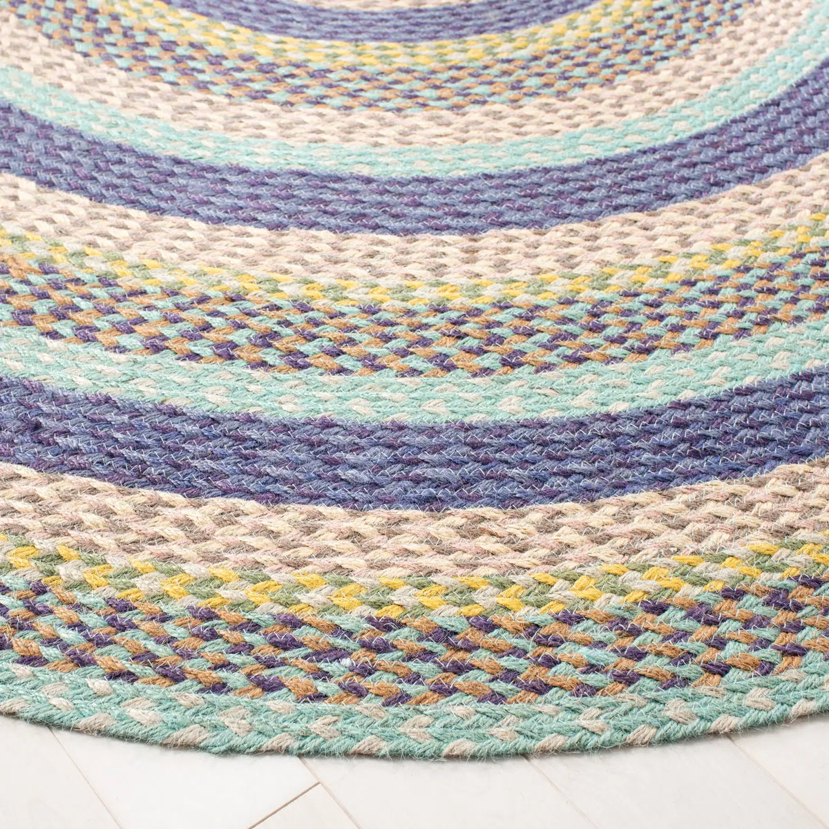 Safavieh Cape Cod 5'-0" x 5'-0" Rug in Blue / Green