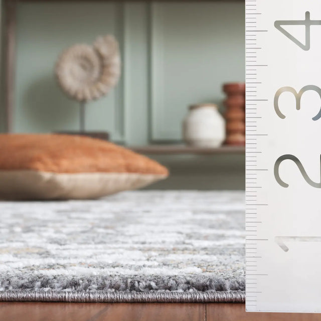 Safavieh Scarlett 400 4'-0" x 6'-0" Rug in Grey / Ivory Rust