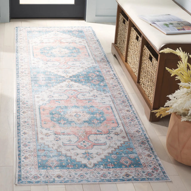 Safavieh Arizona 2'-6" x 8'-0" Rug in Beige / Light Blue