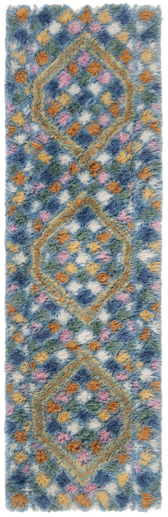 Safavieh Casablanca 2'-3" x 8'-0" Rug in Ivory / Blue
