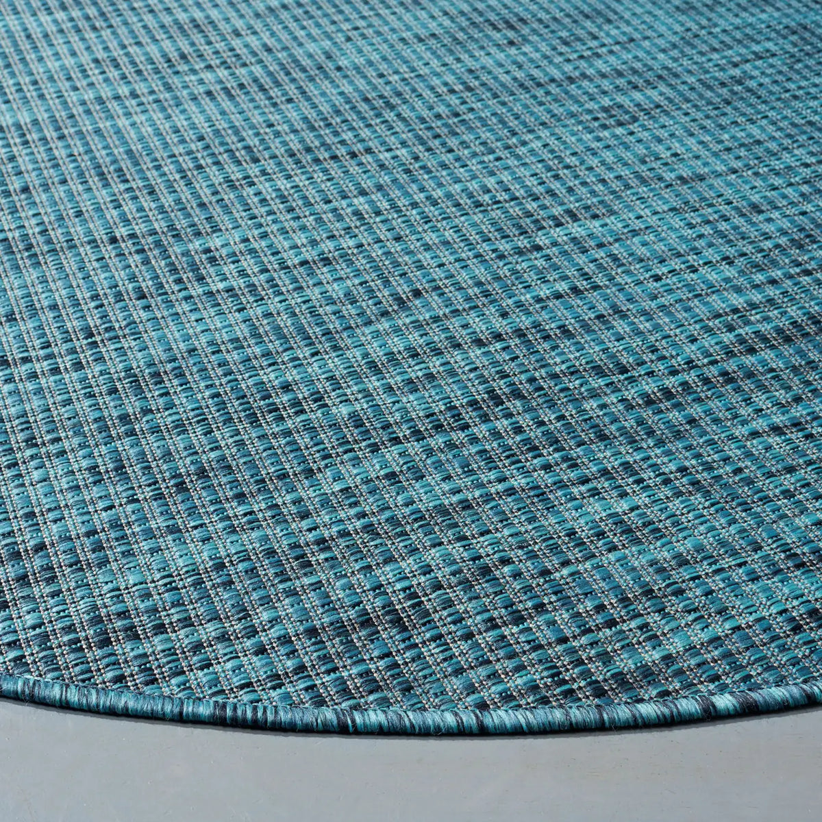 Safavieh Courtyard 6'-7" x 6'-7" Rug in Grey / Aqua