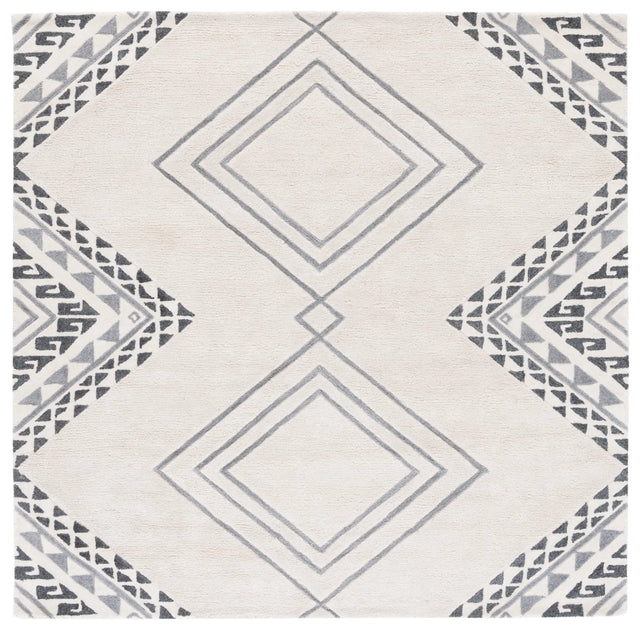 Safavieh Casablanca 7'-0" x 7'-0" Rug in Ivory / Grey