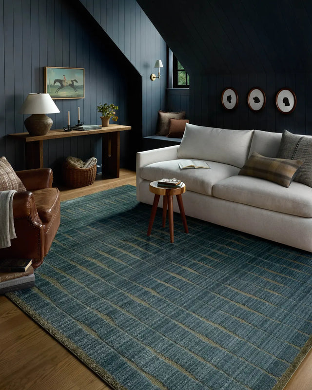 Chris Loves Julia x Loloi Calvin CLV-02 Ocean / Olive Rug - room scene 3