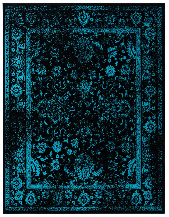 Safavieh Adirondack 10'-0" x 14'-0" Rug in Black / Teal