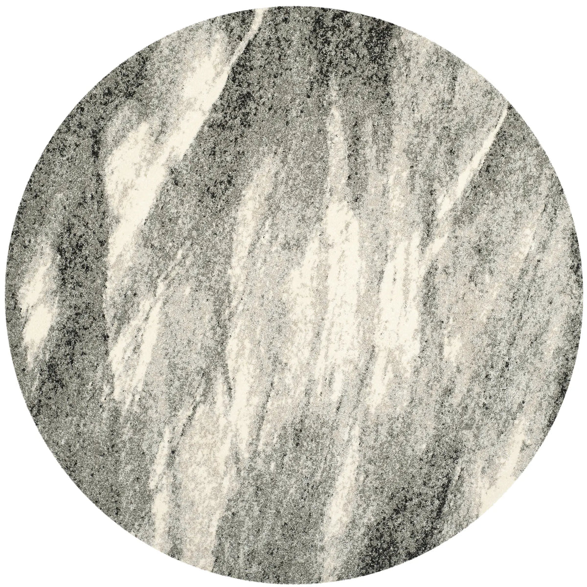 Safavieh Retro 5'-3" x 5'-3" Rug in Grey / Ivory