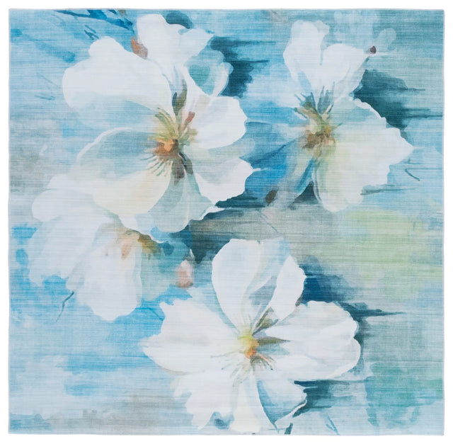 Safavieh Malibu 6'-0" x 6'-0" Rug in Light Blue / Ivory