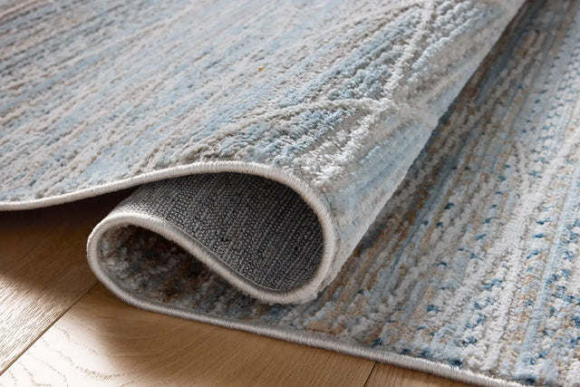 Loloi Townes TOW-07 Natural / Sky Rug - pile height