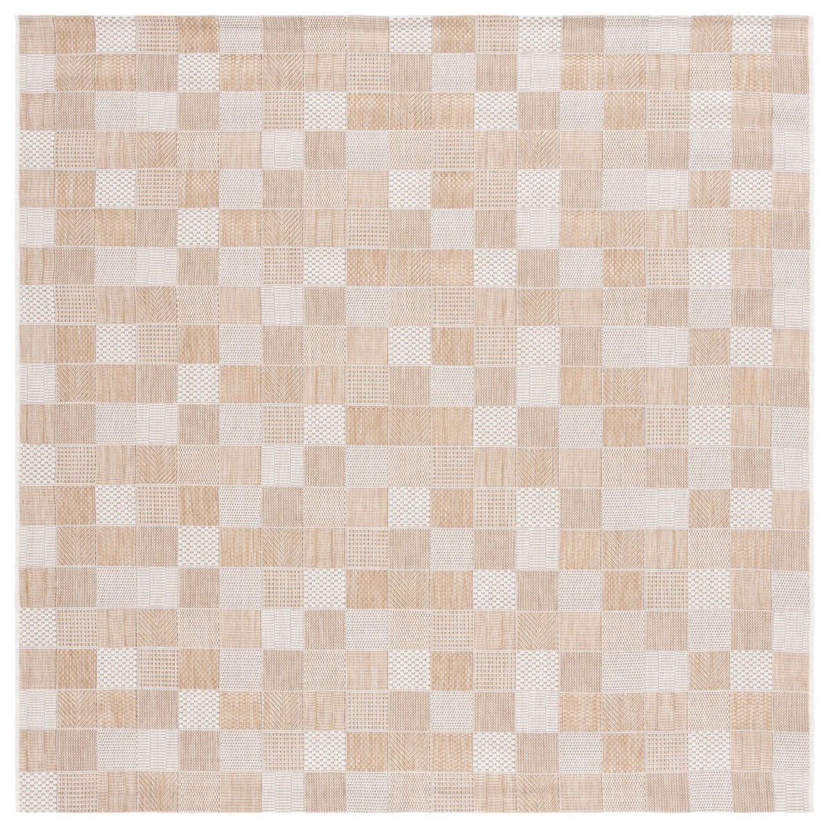 Safavieh Courtyard 6'-7" x 6'-7" Rug in Natural / Beige