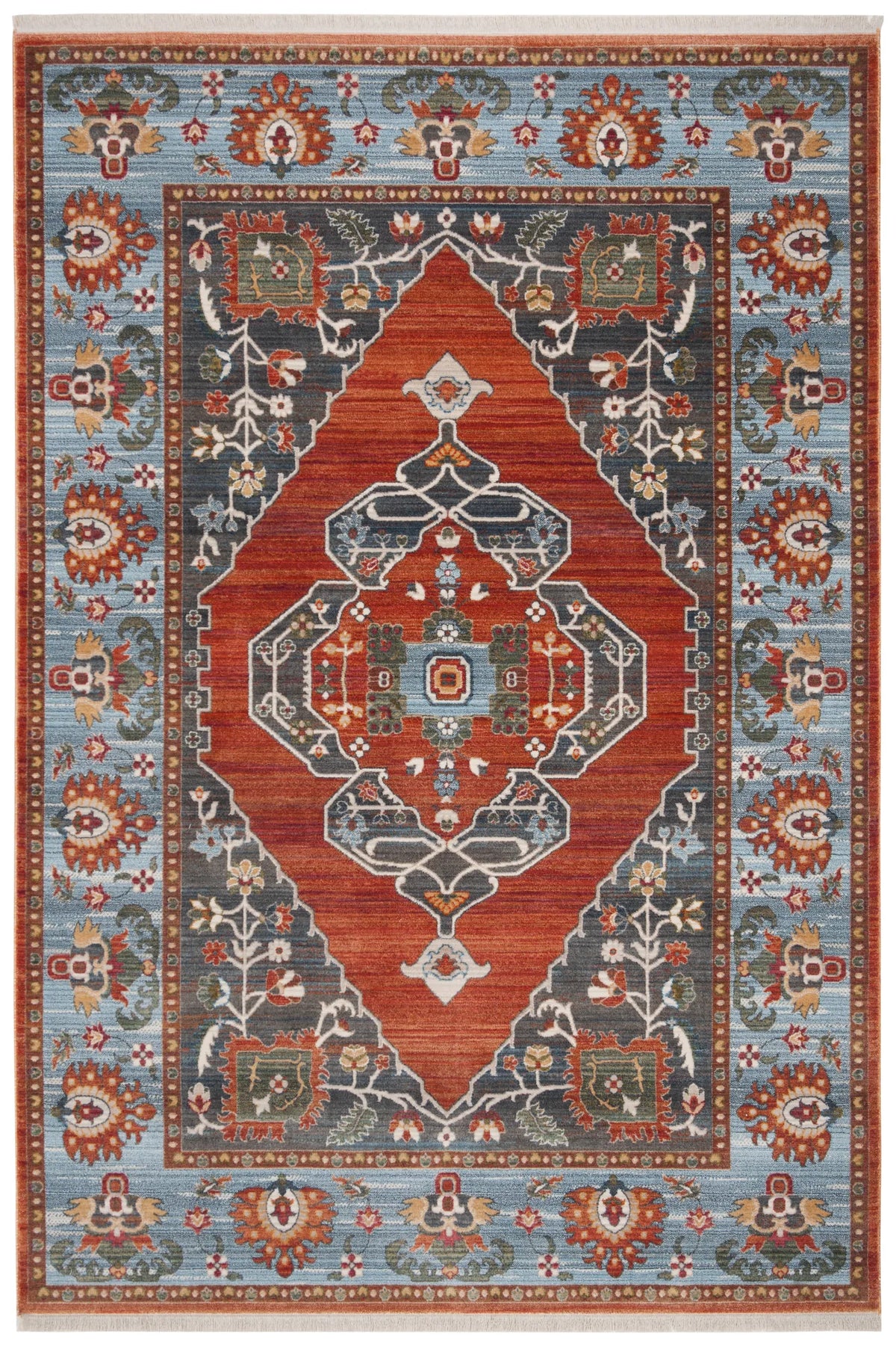 Safavieh Vintage Persian 4'-0" x 6'-0" Rug in Rust / Blue