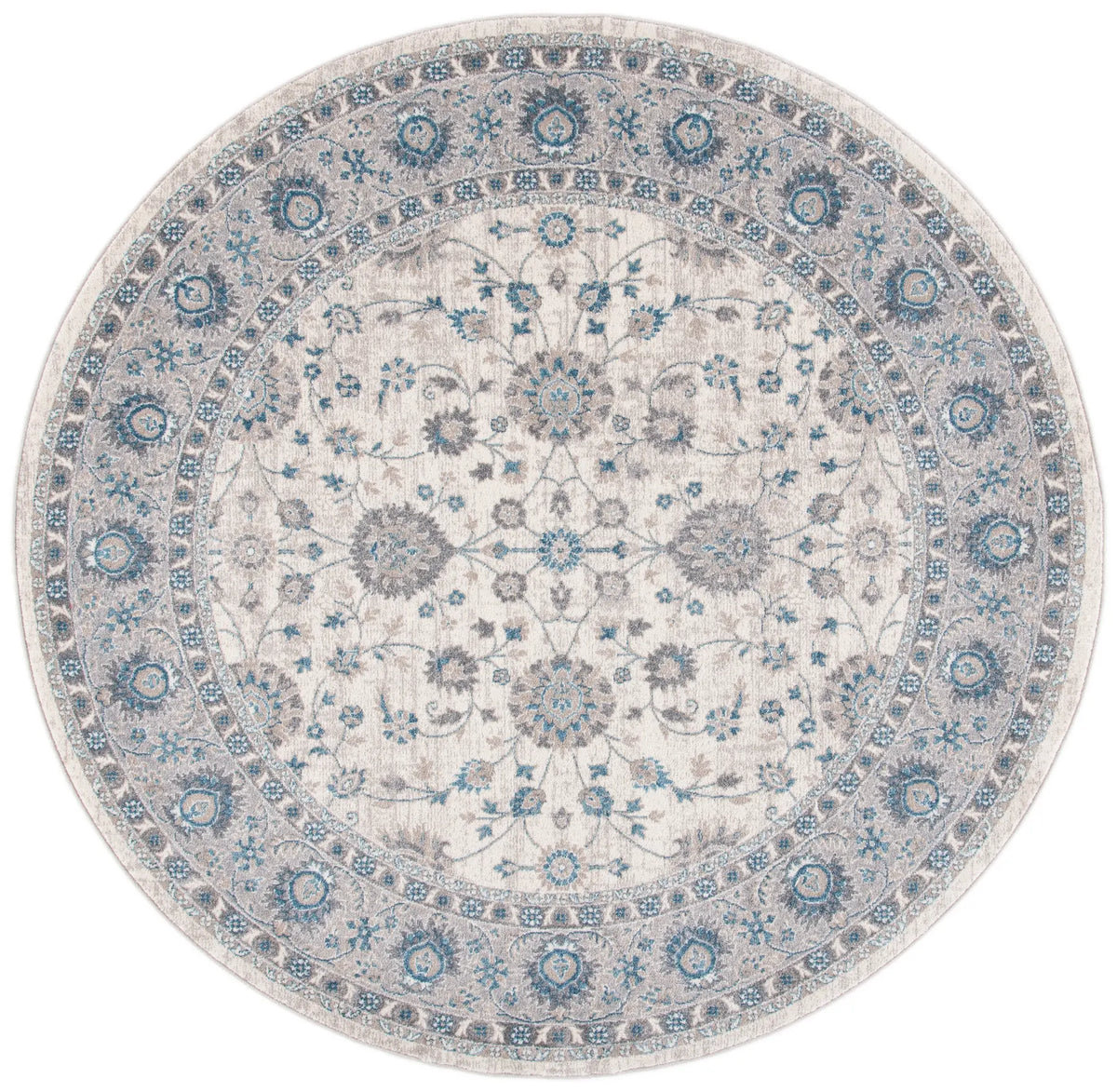 Safavieh Sofia 6'-7" x 6'-7" Rug in Ivory / Blue