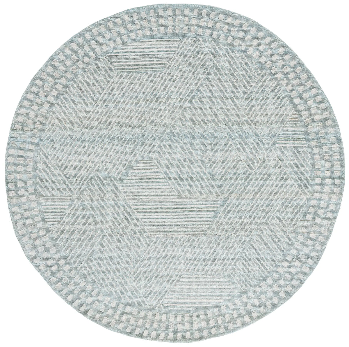 Safavieh Marquee 6'-0" x 6'-0" Rug in Turquoise / Grey